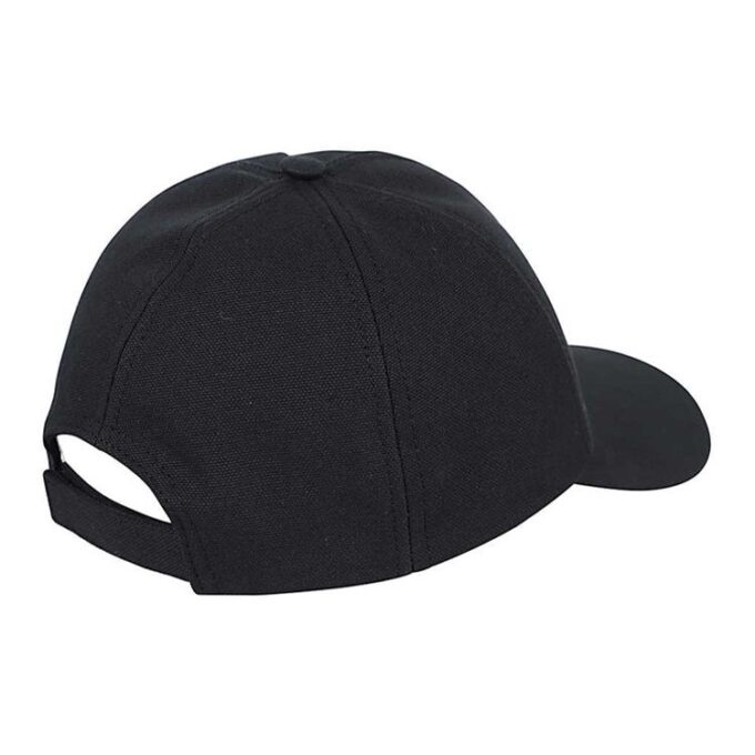 Off-White brodert baseballcap i kanvas «Black»