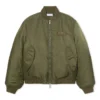 Off-White brodert nylon bomberjakke
