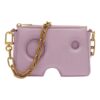 Off-White Burrow skulderveske i skinn «Lilac»