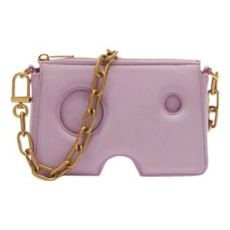 Off-White Burrow skulderveske i skinn «Lilac»