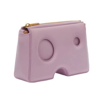 Off-White Burrow skulderveske i skinn «Lilac»