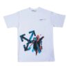 Off-White c/o Virgil Abloh Brushstroke Arrows Tomboy T-skjorte Hvit