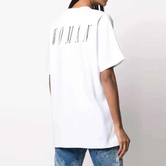 Off-White c/o Virgil Abloh Brushstroke Arrows Tomboy T-skjorte Hvit