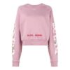 Off-White C O Virgil Abloh FW Cherry Blossom kort bomulls-genser