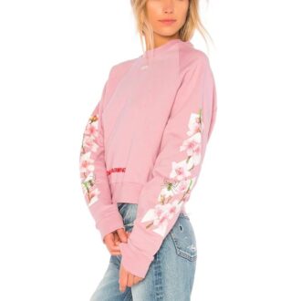 Off-White C O Virgil Abloh FW Cherry Blossom kort bomulls-genser