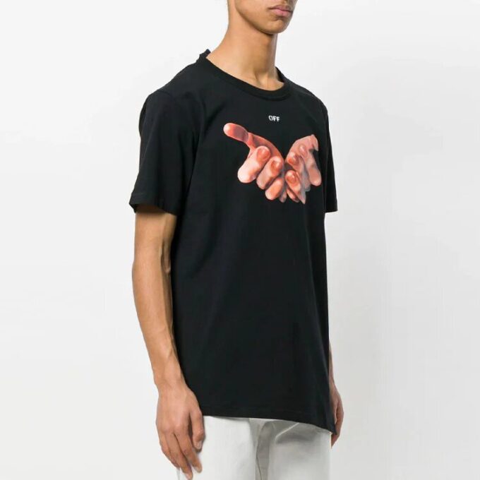 Off-White C/O VIRGIL ABLOH kortærmet svart T-skjorte for menn