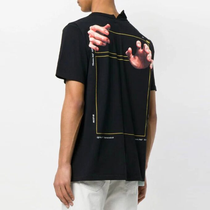 Off-White C/O VIRGIL ABLOH kortærmet svart T-skjorte for menn