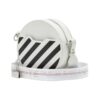 Off-White c/o Virgil Abloh Stripe Printing Circular White Skuldervesk