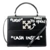 Off-White Cash Inside Logo skulderveske svart