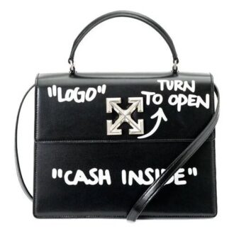 Off-White Cash Inside Logo skulderveske svart