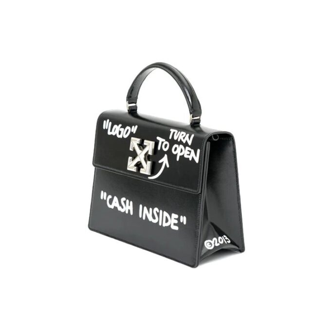 Off-White Cash Inside Logo skulderveske svart