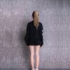 Off-White Casual Colorblock Logo Rundhalset Pullover-Hettegenser Svart