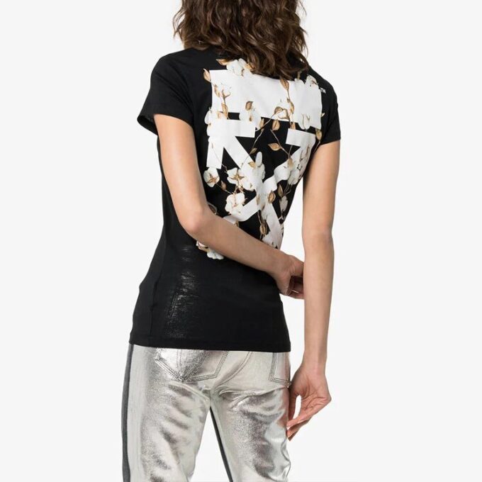 Off-White Cotton Arrows Sketch Print Shorts