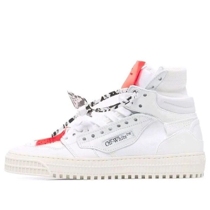 Off-White Court 3.0 høye sneakers Hvit/Oransje