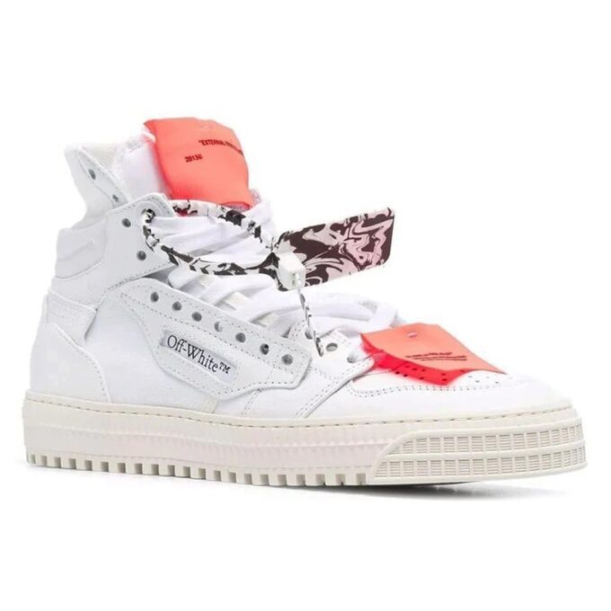 Off-White Court 3.0 høye sneakers Hvit/Oransje