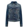 Off-White Denimjakke med stroppdetaljer «Blå»
