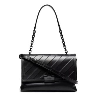 Off-White Diag Binder Clip skulderveske Svart