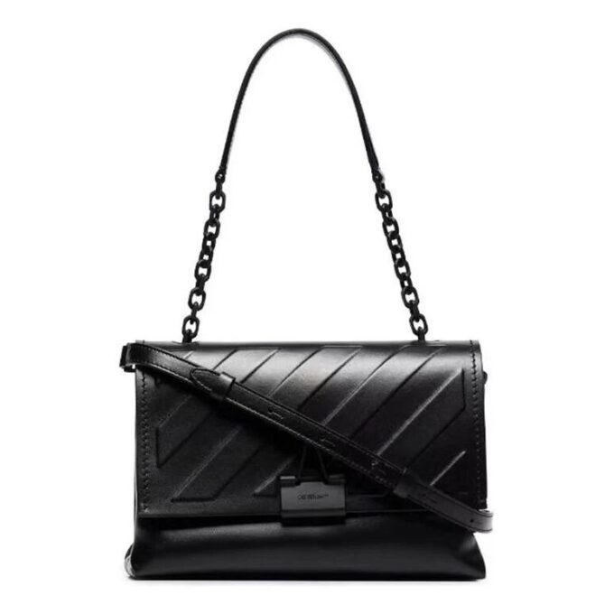 Off-White Diag Binder Clip skulderveske Svart