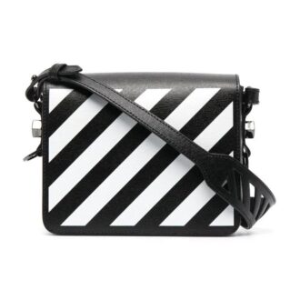 Off-White Diag Flap Bag «Black White»