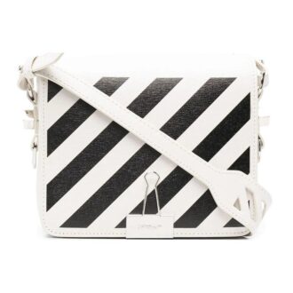 Off-White Diag Logo-plaque skulderveske «White Black»