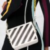Off-White Diag Logo-plaque skulderveske «White Black»