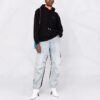 Off-White Diag Regular Hoodie «Black White»