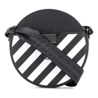 Off-White Diag Round skulderveske Svart