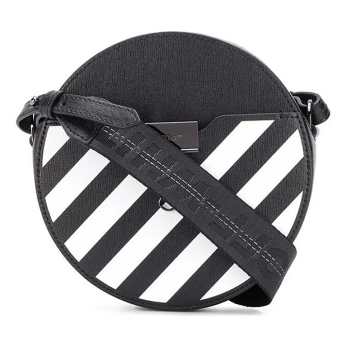 Off-White Diag Round skulderveske Svart