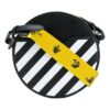 Off-White Diag rund skulderveske, svart