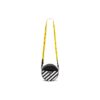 Off-White Diag rund skulderveske, svart