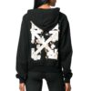 Off-White Diagonal Arrows Print Svart