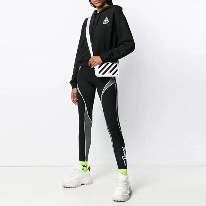Off-White Diagonal Arrows Print Svart