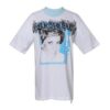 Off-White Diana Princess-trykk, Shorts med kort ermet