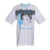 Off-White Diana Princess-trykk, Shorts med kort ermet