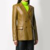 Off-White dobbeltradet blazer med spisse etiketter