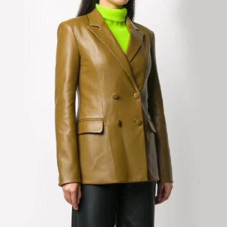 Off-White dobbeltradet blazer med spisse etiketter