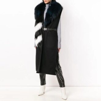 Off-White Ermeløs Stor Slim Fit-versjon Svart