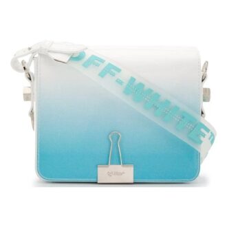 Off-White Flap skulderveske Midtblå