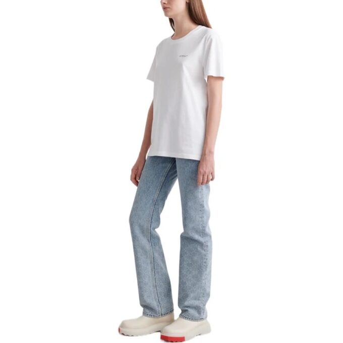 Off-White Floral Arrow kortærmet T-skjorte «White»