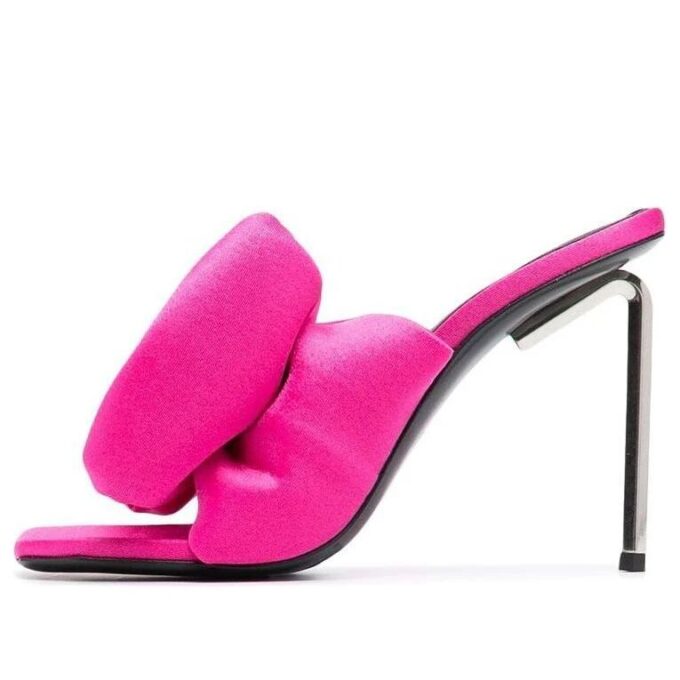 Off-White fuchsia stoff Allen Muller-sko lilla