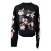 Off-White Fw17 Rundhalset genser med broderi av kirsebærblomster