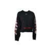 Off-White Fw17 Rundhalset genser med broderi av kirsebærblomster