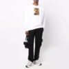 Off-White FW21 Arrow Cargo Casual-bukser for menn, løs passform, svart