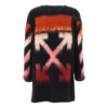 Off-White geometrisk gradient mohairgenser svart