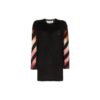 Off-White geometrisk gradient mohairgenser svart