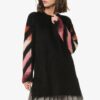Off-White geometrisk gradient mohairgenser svart