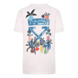 Off-White Graft Arrows Bomull Rundhalset Kortermet Normal Passform