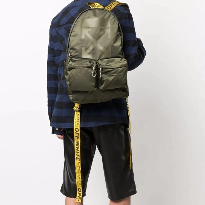 Off-White grønn ryggsekk for menn