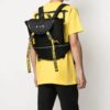 Off-White Herre 21 logo-trykk-serie Funksjonell ryggsekk/skolesekk Svart