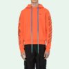 Off-White Herre Abstrakte Arrows Slim Arrow Washed Distress Geometri Brodert Oransje
